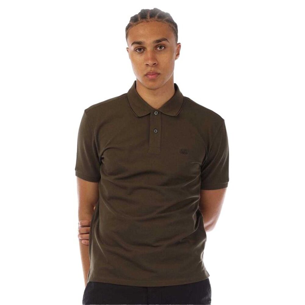 C.P. Company Mens Logo Polo Shirt / Green